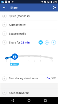 Download Glympse - Share GPS location Social for Android screenshot 7