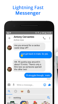 Download Messenger Go: Messages & Feed Social for Android screenshot 2