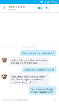 Download Skype for Business for Android Business for Android screenshot 2