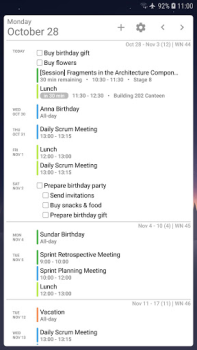 Download Your Calendar Widget Work for Android screenshot 3