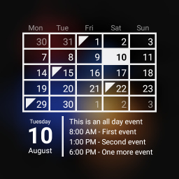 Logo Calendar Widget Month + Agenda