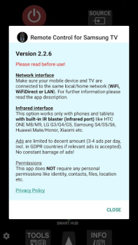 Download TV (Samsung) Remote Control Tools for Android screenshot 2