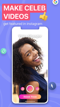 Download Voicer Celebrity Voice Changer Entertainment for Android screenshot 2