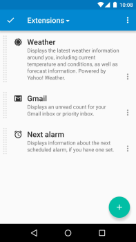 Download Dashclock Widget Personalization for Android screenshot 2