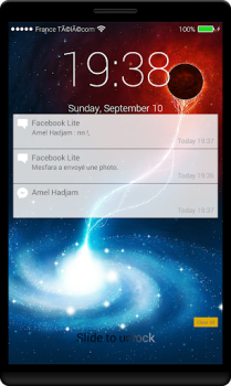 Download Black Hole Lock Screen Personalization for Android screenshot 2