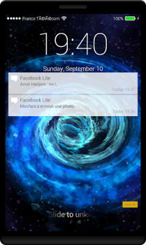 Download Black Hole Lock Screen Personalization for Android screenshot 4