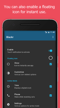 Download Blackr: OLED Screen Off Tools for Android screenshot 3