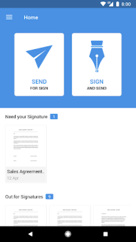 Download Zoho Sign - Fill & eSign docs Work for Android screenshot 2