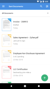 Download Zoho Sign - Fill & eSign docs Work for Android screenshot 5