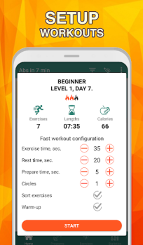 Download 7 minute abs workout: Daily Ab Health & Fitness for Android screenshot 3