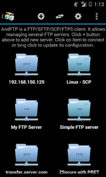 Download AndFTP (your FTP client) Tools for Android