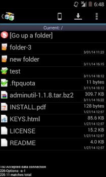 Download AndFTP (your FTP client) Tools for Android screenshot 2