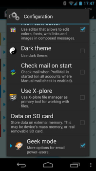 Download ProfiMail Go - email client Contact for Android screenshot 3