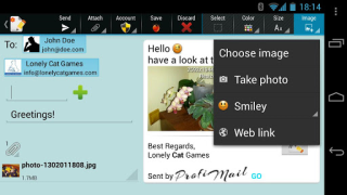 Download ProfiMail Go - email client Contact for Android screenshot 5