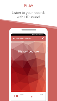 Download Voice Recorder HD Music and audio for Android screenshot 3