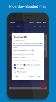 Download 1DM Lite: Browser & Downloader Tools for Android screenshot 7