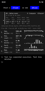 Download CPDT Benchmark〉Storage, memory Tools for Android screenshot 3