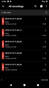 Download ASR Voice Recorder Music and audio for Android screenshot 3