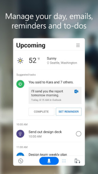 Download Microsoft Cortana Work for Android screenshot 2