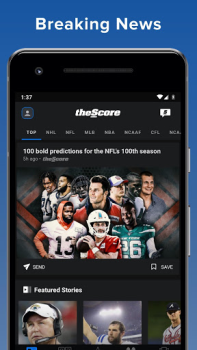 Download theScore: Sports News & Scores Sport for Android screenshot 2