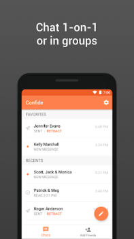 Download Confide - secure messenger Contact for Android screenshot 6