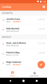 Download Confide - secure messenger Contact for Android screenshot 7
