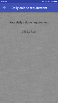 Download Daily calorie requirement Health & Fitness for Android screenshot 2