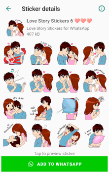 Download Love Story Stickers WASticker Contact for Android screenshot 4
