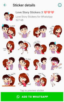 Download Love Story Stickers WASticker Contact for Android screenshot 5