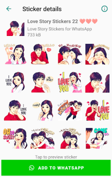 Download Love Story Stickers WASticker Contact for Android screenshot 7