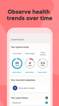 Download Clue Period Tracker & Calendar Health & Fitness for Android screenshot 6