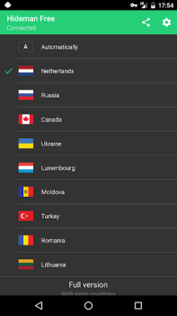 Download Hideman Free VPN Tools for Android screenshot 3