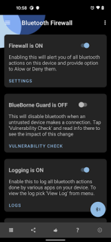 Download Bluetooth Firewall Trial Tools for Android screenshot 2