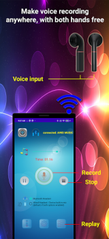 Download Earbuds Voice Recorder Music and audio for Android screenshot 4