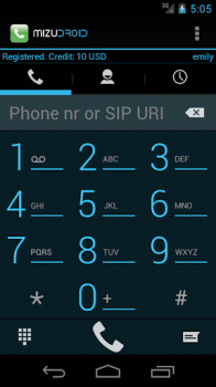 Download MizuDroid SIP VOIP Softphone Contact for Android screenshot 3