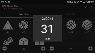 RPG Simple Dice