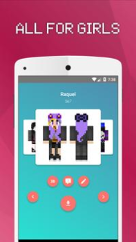 Download Girls Skins for Minecraft PE Tools for Android screenshot 3