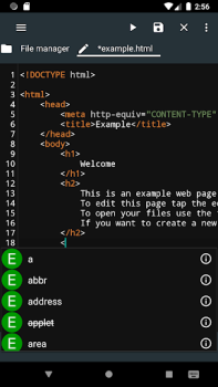 Download Html Editor Tools for Android screenshot 2