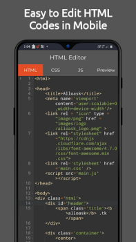 Download HTML Editor - HTML, CSS & JS Work for Android screenshot 2
