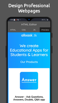 Download HTML Editor - HTML, CSS & JS Work for Android screenshot 5