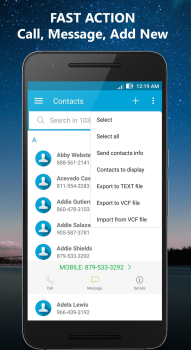 Download Simple contacts Tools for Android screenshot 2