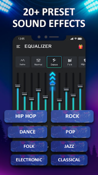 Download Bass & Vol Boost - Equalizer Music and audio for Android screenshot 3