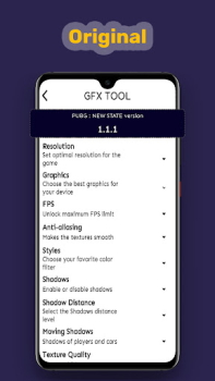 Download GFX tool for pubg new state Tools for Android screenshot 2